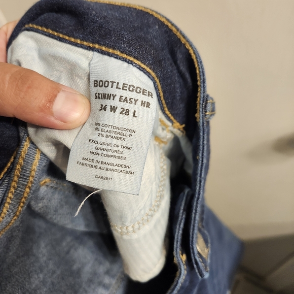 Plaid cuffed jeans - Picture 4 of 4